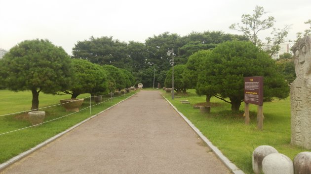 光州民俗博物館の野外展示場の一部